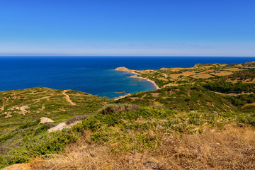 Stony Coast At Capo Pecora Buggerru Sardinia Italy Europe