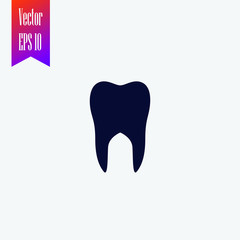 tooth icon vector