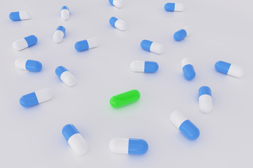 pills on the table