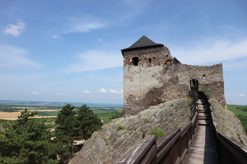 Fototapeta premium View to medieval Boldogko castle tower, Hungary