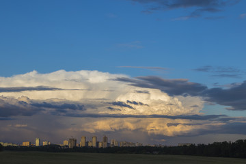 Fototapeta premium Storm clouds, dramatic sky