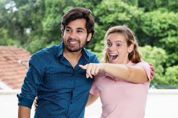 Fototapeta premium Tourist couple on sightseeing