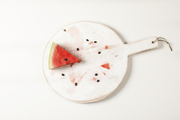 Watermelon on the white background