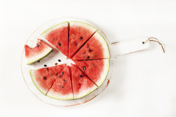 Watermelon on the white background