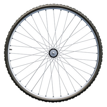 Bicycle Wheel Closeup. 3D Rendering