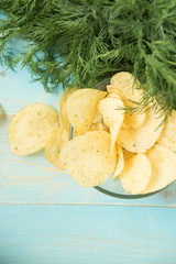 Potato chips homemade