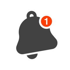 Notification bells icons set.