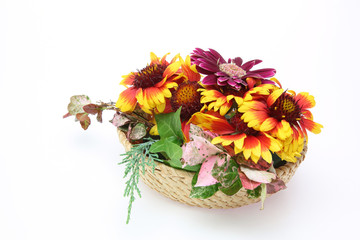 Obraz premium フラワーバスケット