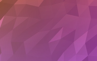 Abstract triangle geometrical pink background. Geometric origami style with gradient. 3D illustration