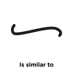 Is similar to symbol icon vector sign and symbol isolated on white background, Is similar to symbol logo concept