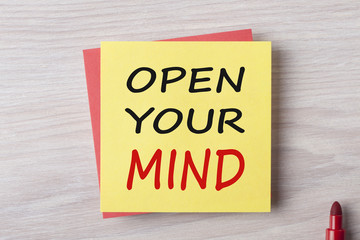 Open Your Mind Concept