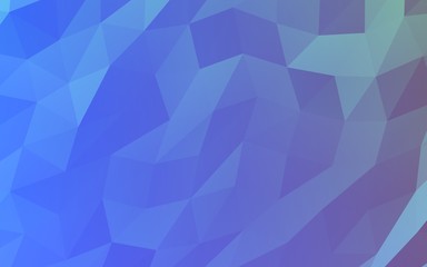 Abstract triangle geometrical blue background. Geometric origami style with gradient. 3D illustration