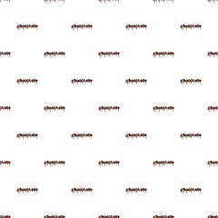 Word chocolate pattern seamless repeat in cartoon style vector illustration