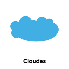 Cloudes icon vector sign and symbol isolated on white background, Cloudes logo concept