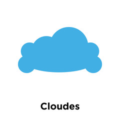 Cloudes icon vector sign and symbol isolated on white background, Cloudes logo concept