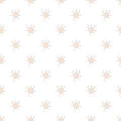 Milk spatter pattern seamless repeat in cartoon style vector illustration