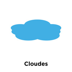 Cloudes icon vector sign and symbol isolated on white background, Cloudes logo concept