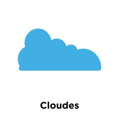 Cloudes icon vector sign and symbol isolated on white background, Cloudes logo concept