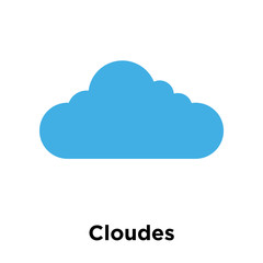 Cloudes icon vector sign and symbol isolated on white background, Cloudes logo concept