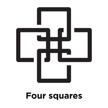 Four Dots Square Vector SVG Icon - SVG Repo