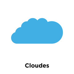 Cloudes icon vector sign and symbol isolated on white background, Cloudes logo concept