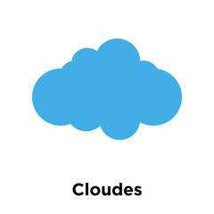 Cloudes icon vector sign and symbol isolated on white background, Cloudes logo concept