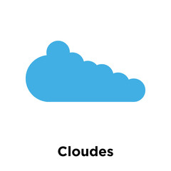 Cloudes icon vector sign and symbol isolated on white background, Cloudes logo concept