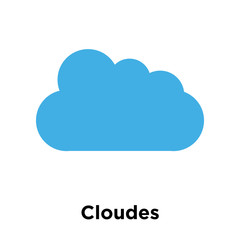 Cloudes icon vector sign and symbol isolated on white background, Cloudes logo concept