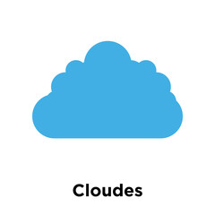 Cloudes icon vector sign and symbol isolated on white background, Cloudes logo concept