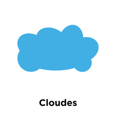 Cloudes icon vector sign and symbol isolated on white background, Cloudes logo concept