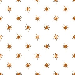 Small spot of caramel pattern seamless repeat in cartoon style vector illustration