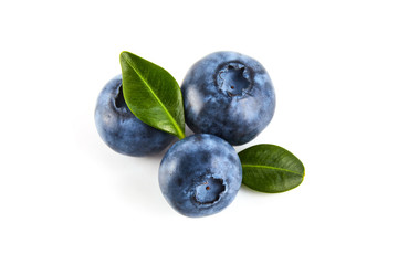 Blue berry isolated on white background
