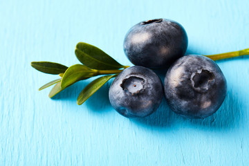 Blue berry close up