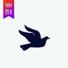 Fototapeta premium dove icon vector. bird icon