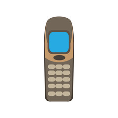 Isolated old cellphone icon