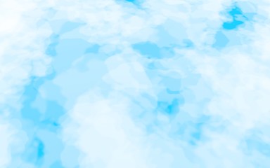 Background of abstract white color smoke isolated on blue color background. The wall of white fog. 3D illustration