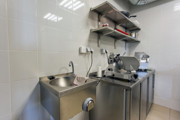 equipment in the kitchen in the restaurant