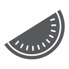 Watermelon glyph icon, fruit and vitamin, vegetarian sign, vector graphics, a solid pattern on a white background, eps 10.