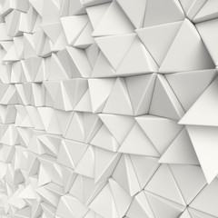 Obraz premium 3d White abstract triangles backdrop