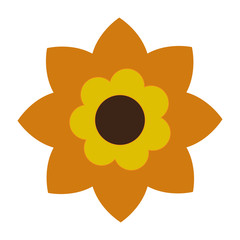 Isolated flower icon