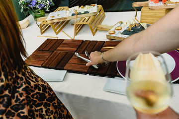 Small snacks at an event