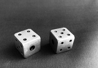 9 on black and white