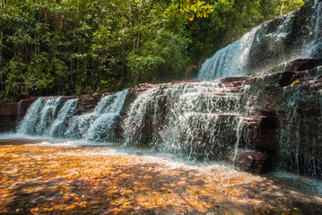 Quebrada de Jaspe,  Waterfall Jaspe in La Gran Sabana, Venezuela