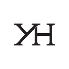 YH logo letter design