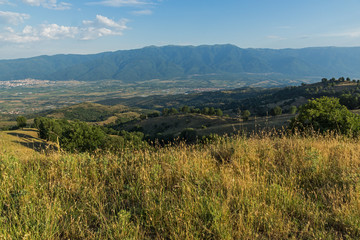 Sunset Landscape of Ograzhden Mountain, Blagoevgrad Region, Bulgaria