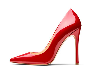 red high heel footwear fashion female style