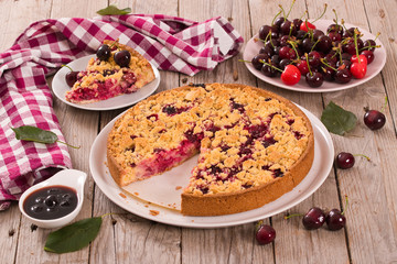 Plum tart. 