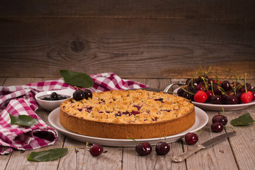 Plum tart. 