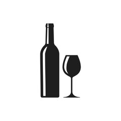 Wine icon. Vector. Isolated.