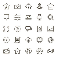 Communication flat icon